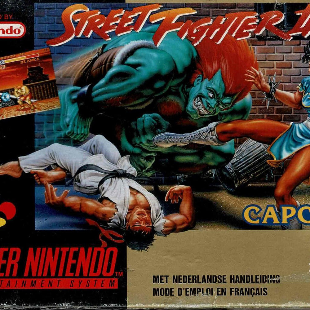 Street Fighter 2 i æske (NOE m. kosmetiske fejl) - ZZGames.dk