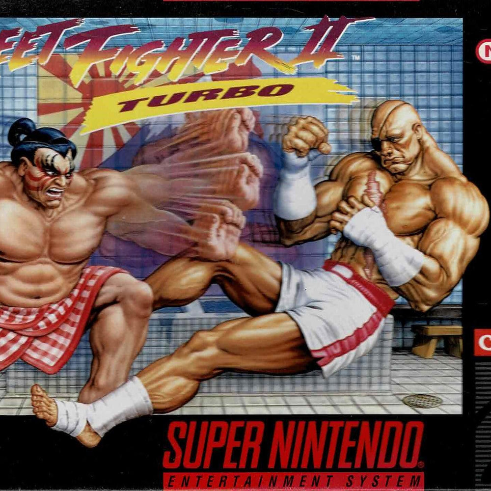 Street Fighter 2 Turbo i æske (NTSC) - ZZGames.dk