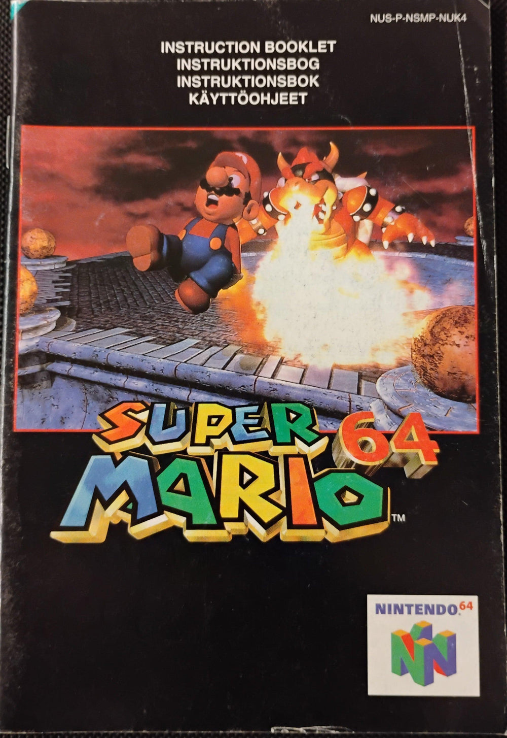 Super Mario 64 manual (NUK4) - ZZGames.dk