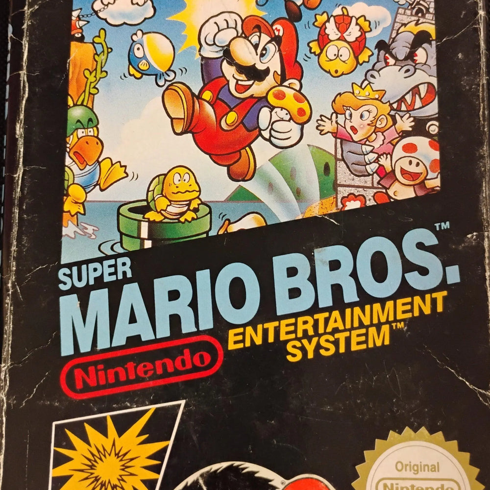 Super Mario Bros i æske (SCN) (Meget slidt æske) (U. manual) - ZZGames.dk