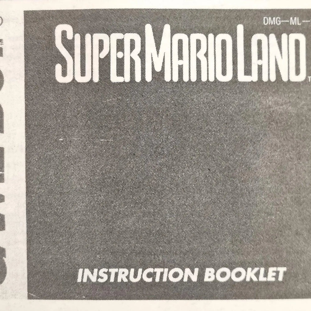 Super Mario Land manual (SCN) - ZZGames.dk
