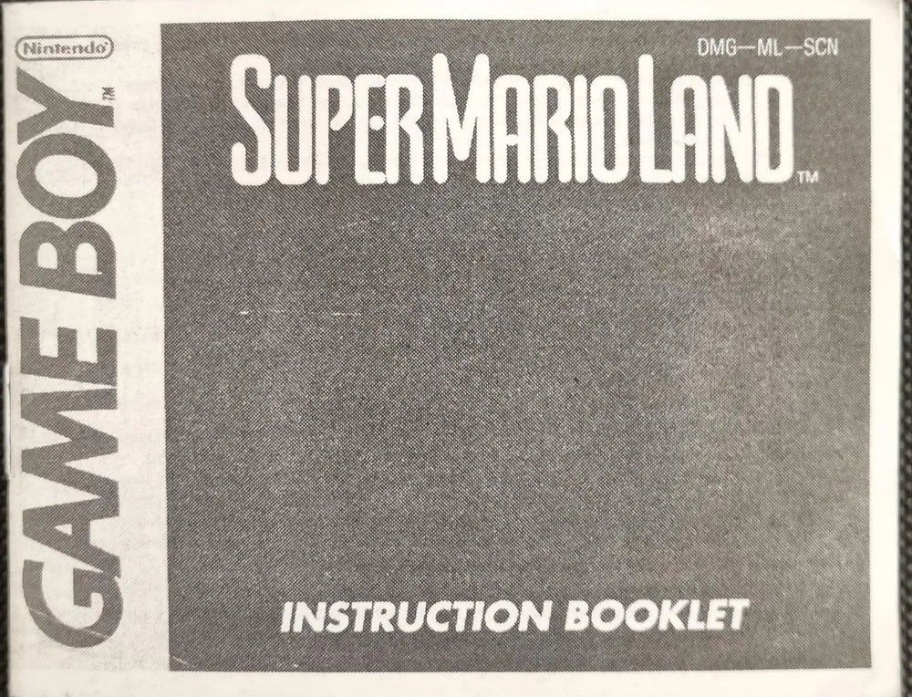 Super Mario Land manual (SCN) - ZZGames.dk