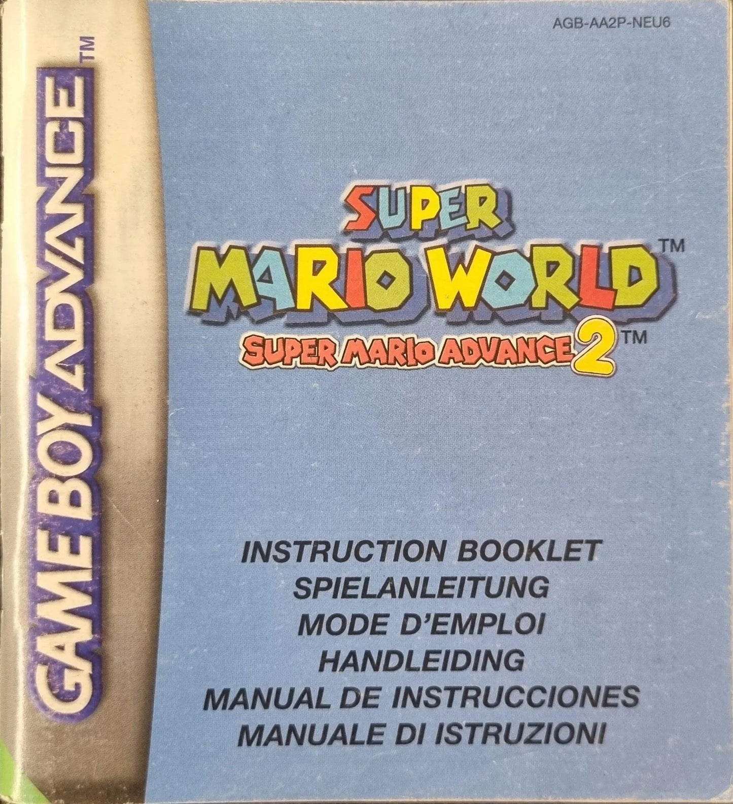 Super Mario World Super Mario Advance 2 manual (NEU6) (Lidt slid) - ZZGames.dk