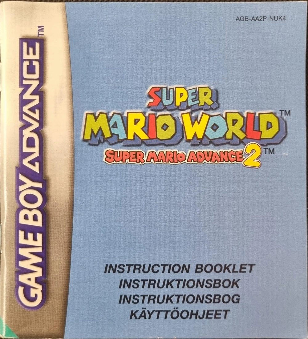 Super Mario World Super Mario Advance 2 manual (NUK4) - ZZGames.dk
