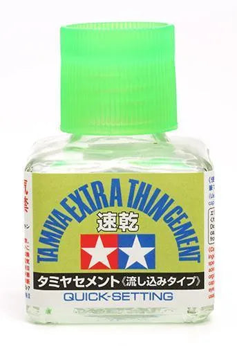 Tamiya Extra-Thin Cement (Quick-Setting) (40ml) - ZZGames.dk