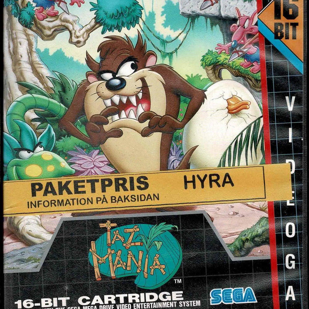 Taz-Mania Udlejningsæske (kosmetiske fejl) - ZZGames.dk