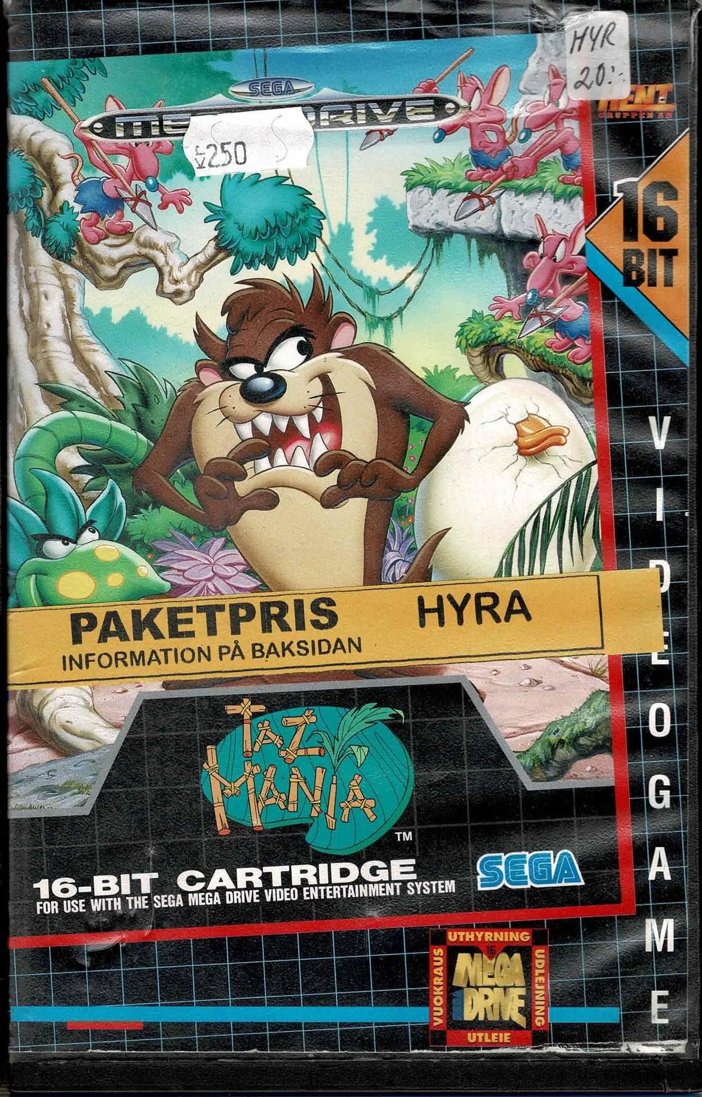 Taz-Mania Udlejningsæske (kosmetiske fejl) - ZZGames.dk