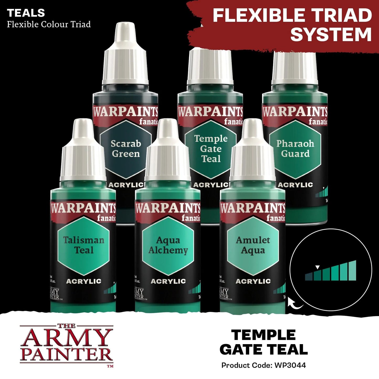 Temple Gate Teal (Warpaints Fanatic Acrylics) - ZZGames.dk