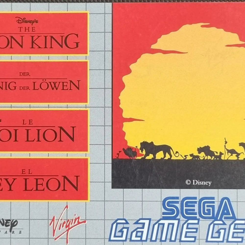 The Lion King manual - ZZGames.dk
