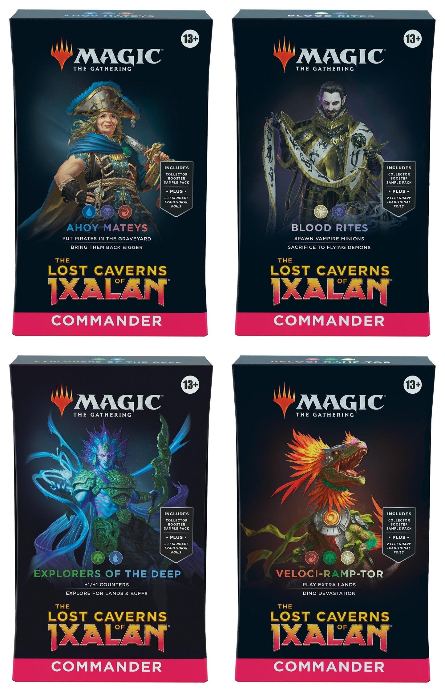 The Lost Caverns of Ixalan Commander Decks (alle 4 decks) - ZZGames.dk