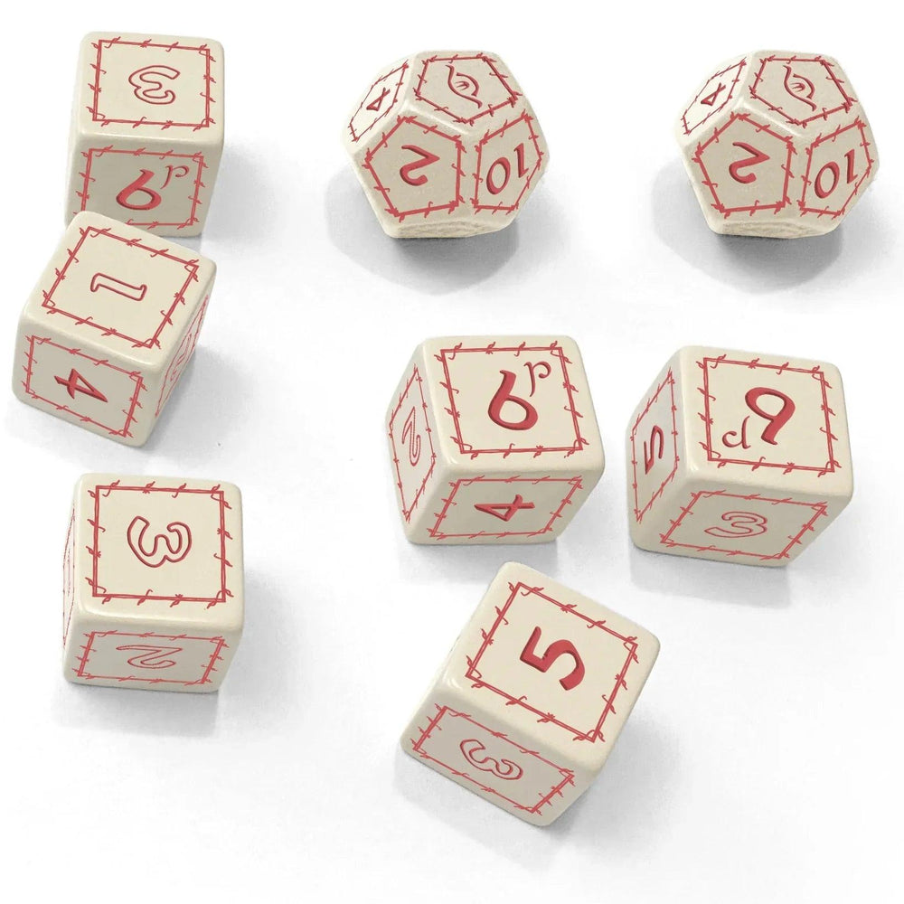 The One Ring™ White Dice Set - ZZGames.dk