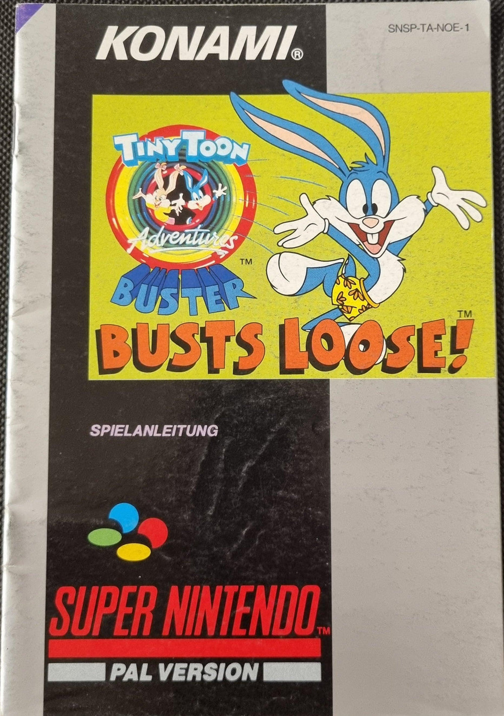 Tiny Toon Adventures Buster Busts Loose manual (NOE) (Lidt slid) - ZZGames.dk