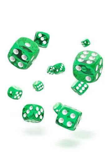 TRANSLUCENT: Green 12mm (36 pcs) - ZZGames.dk