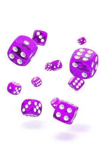 TRANSLUCENT: Purple 12mm (36 pcs) - ZZGames.dk