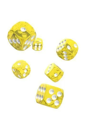 TRANSLUCENT: Yellow 16mm (12 pcs) - ZZGames.dk