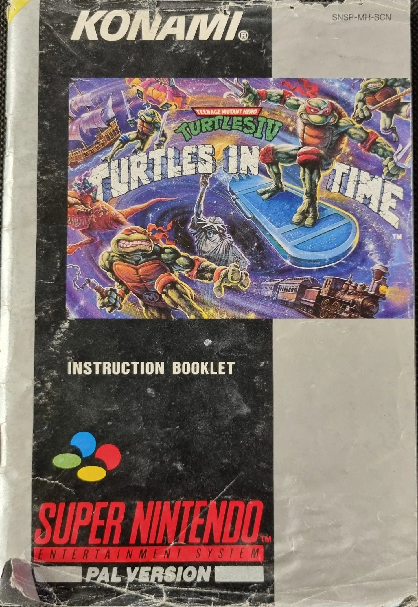 Turtles in Time manual (SCN) (kosmetiske fejl) - ZZGames.dk