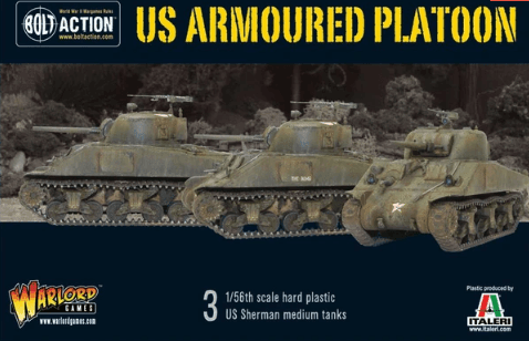 US Armoured Platoon (3 Shermans) - ZZGames.dk