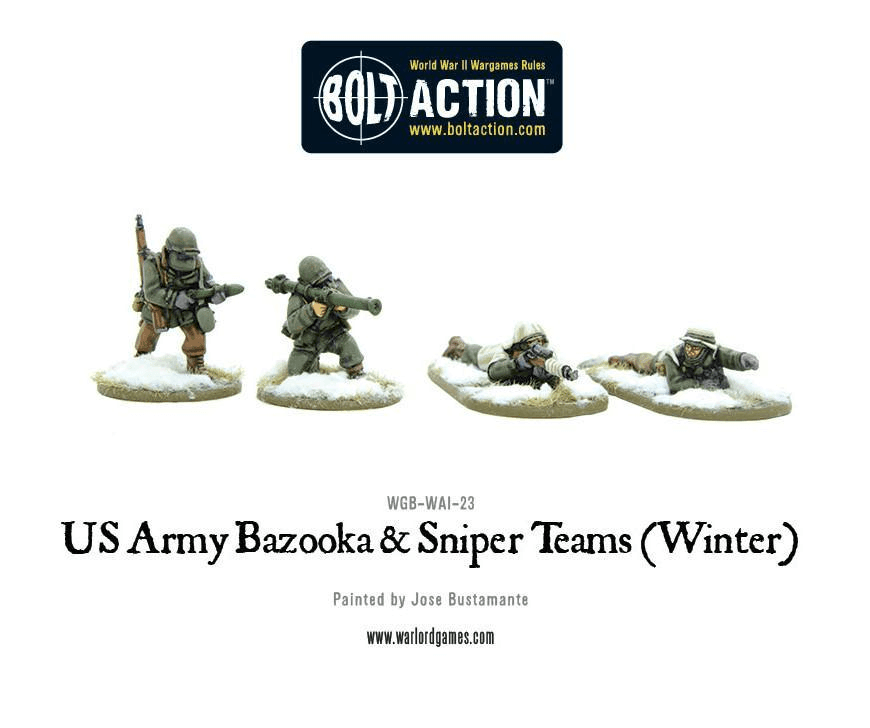 US Army Bazooka and Sniper teams (Winter) - ZZGames.dk