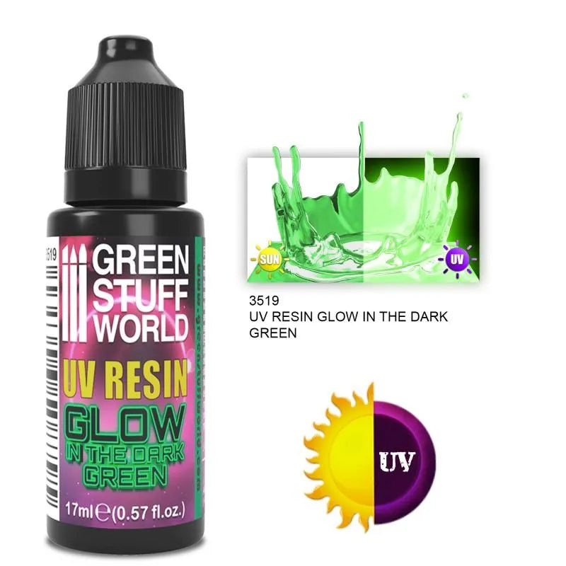 UV RESIN 17ml GREEN - Glow in the Dark - ZZGames.dk