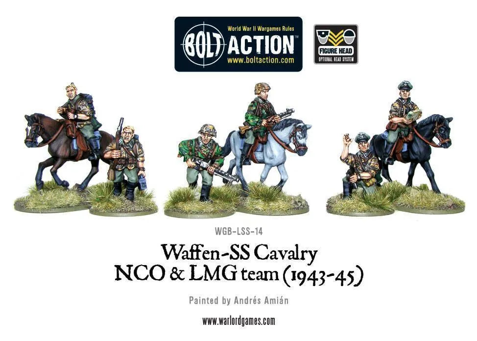 Waffen SS Cavalry NCO & LMG Team (1942-45) - ZZGames.dk