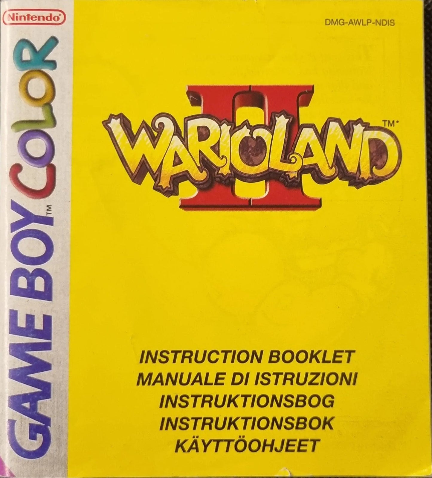 Wario Land 2 manual (NDIS) - ZZGames.dk