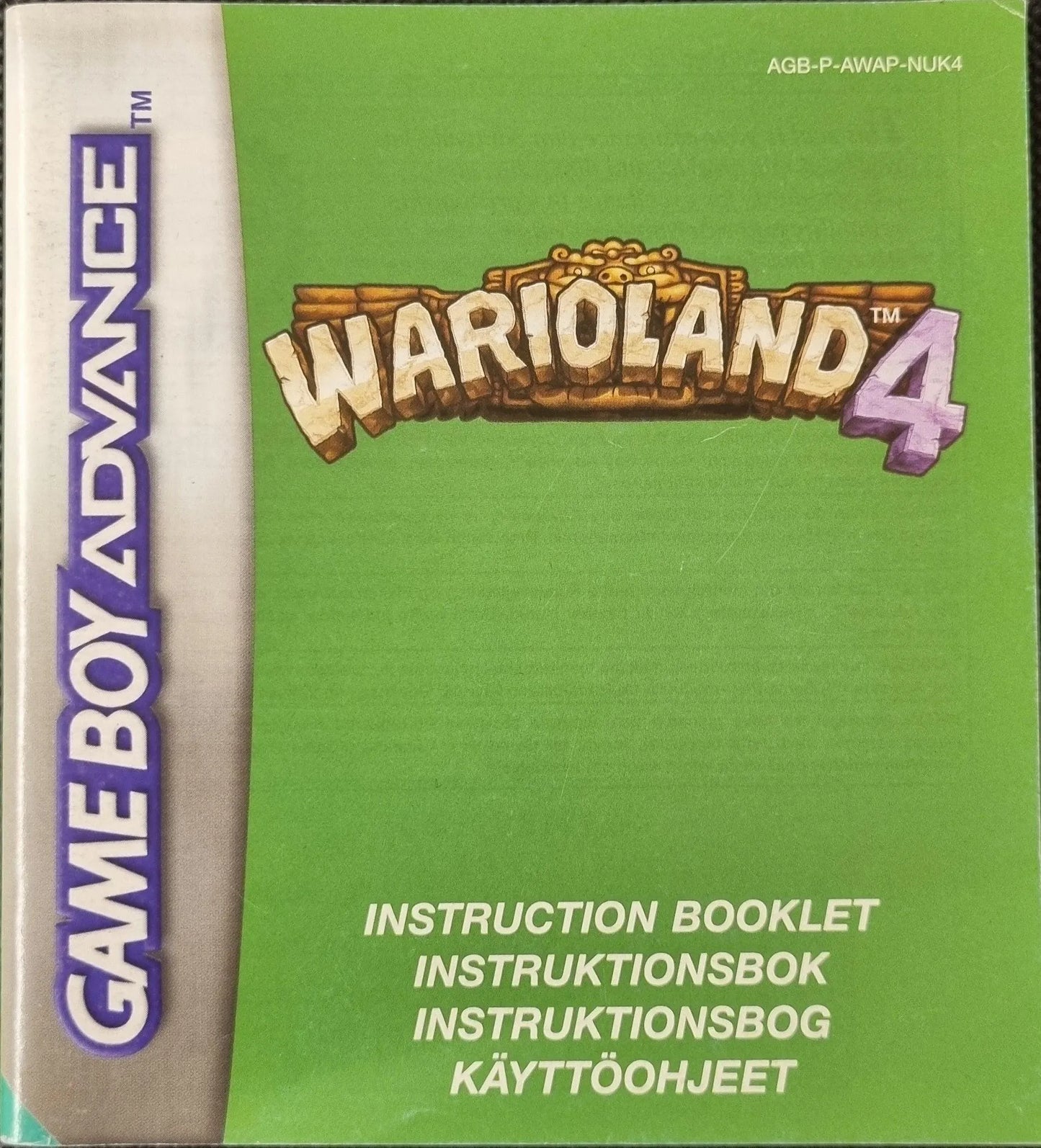 Wario Land 4 manual (NUK4) - ZZGames.dk
