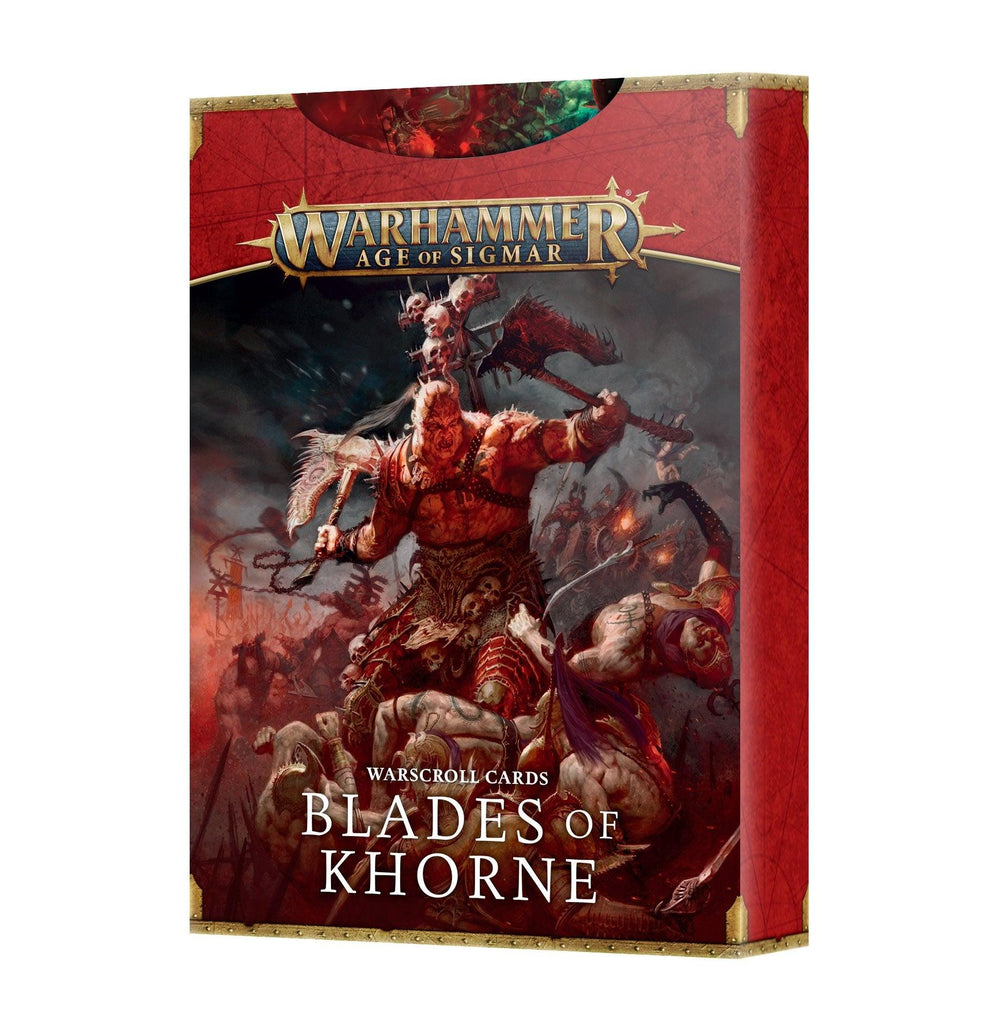 WARSCROLL CARDS: BLADES OF KHORNE - ZZGames.dk