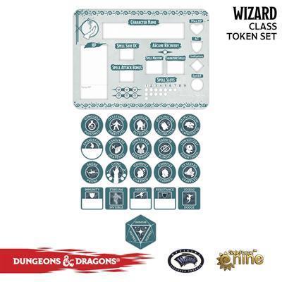 Wizard Token Set - ZZGames.dk
