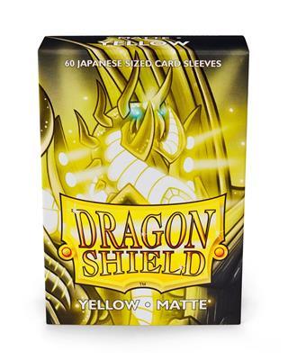 Yellow - Matte Sleeves - Japanese Size - ZZGames.dk