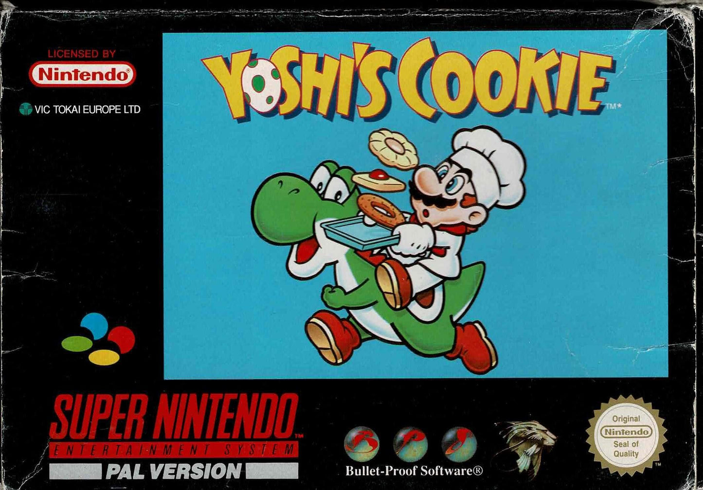 Yoshi's Cookie i æske (UKV m. spansk bagside & m. kosmetiske fejl) - ZZGames.dk