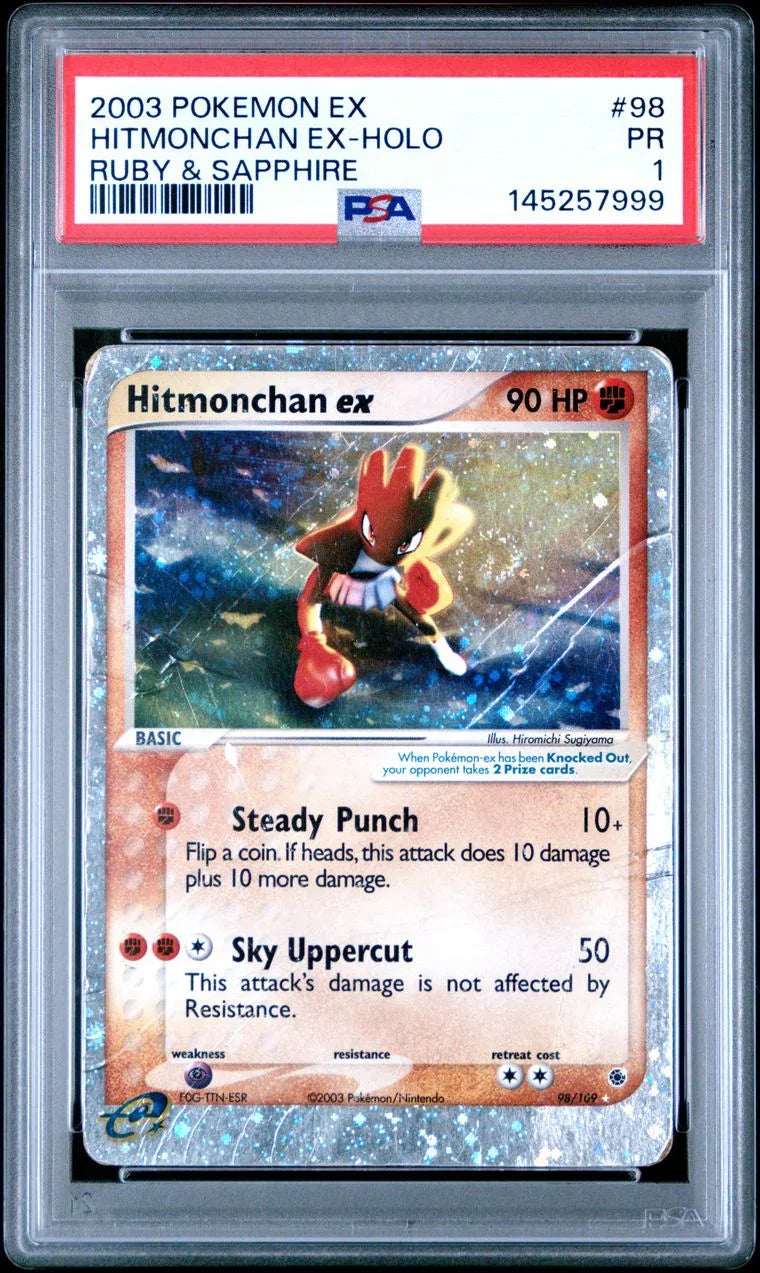 Pokémon EX Ruby &amp; Sapphire – Hitmonchan ex (Holo) #98