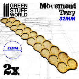 
                  
                    MDF Movement Trays 32mm x10 - Skirmish
                  
                