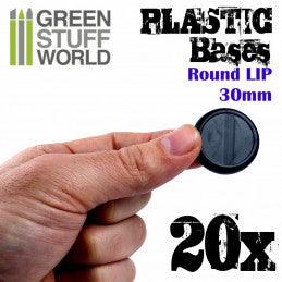
                  
                    Plastic Bases - Round Lip 30mm - ZZGames.dk
                  
                